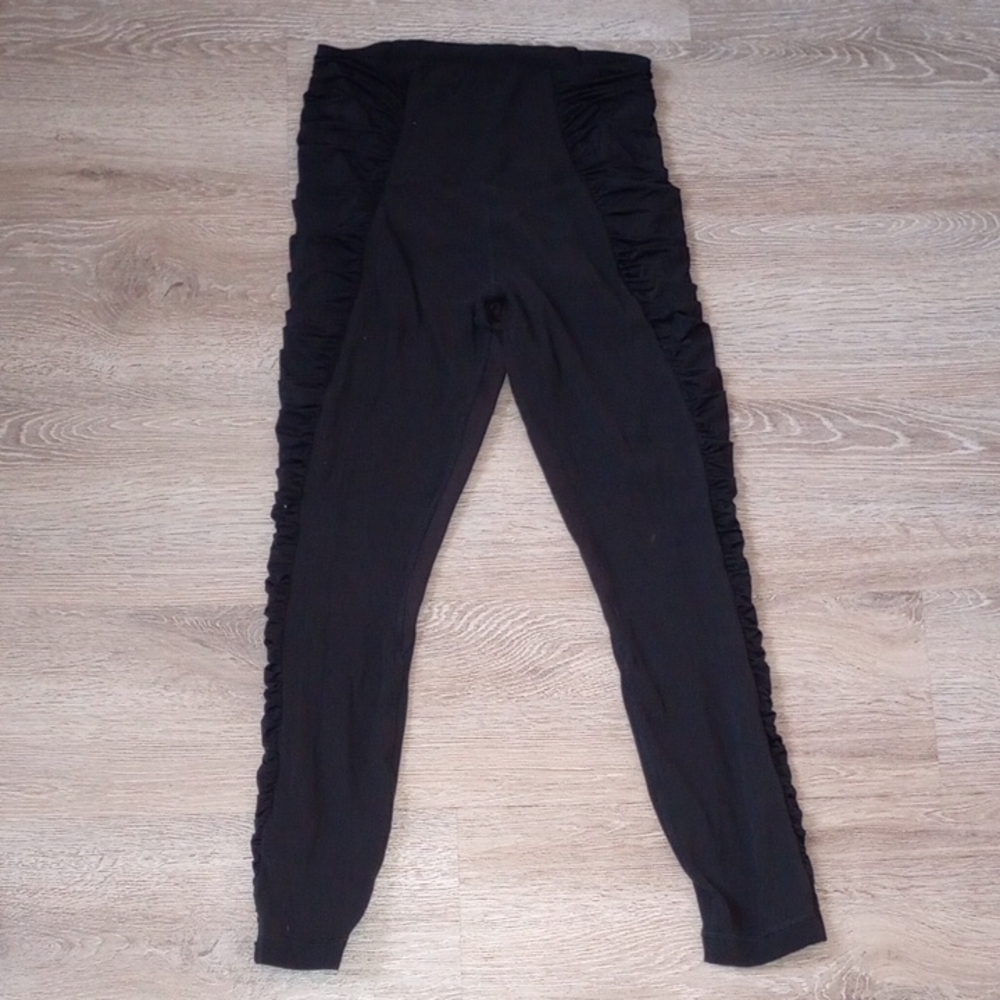 lululemon athletica Black Ruffle Leggings